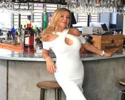Ana Obregon consuming alcohol